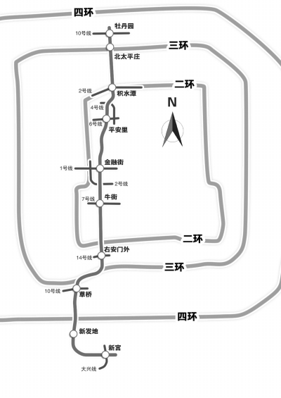 北京地铁19号线一期首次披露10座车站及运行